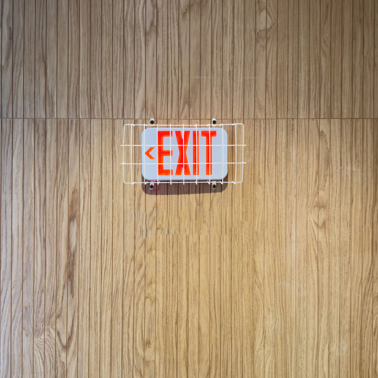 Emergency Exit Sign - Exit Sign Wire Guard Stainless Steel