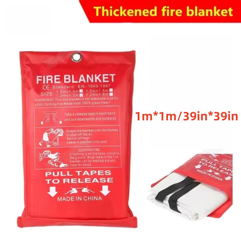 1mx1m Fire Blanket Emergency E - Fire Blanket Kitchen avaliação e preço