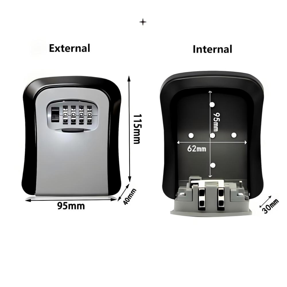 Wall Mount Key Lock Box 4 Digi - Lockbox Key Secure avaliação e preço
