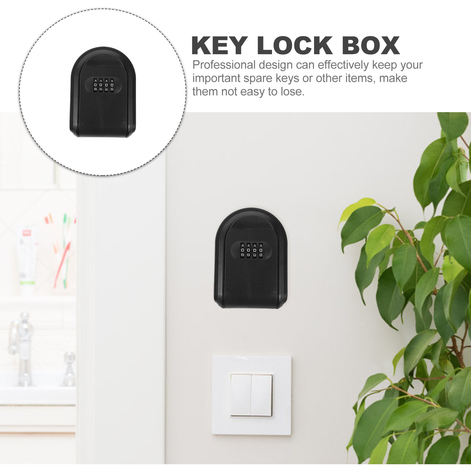 Outdoor Key Lock Box Wall Moun - Lockbox Key Secure avaliação e preço