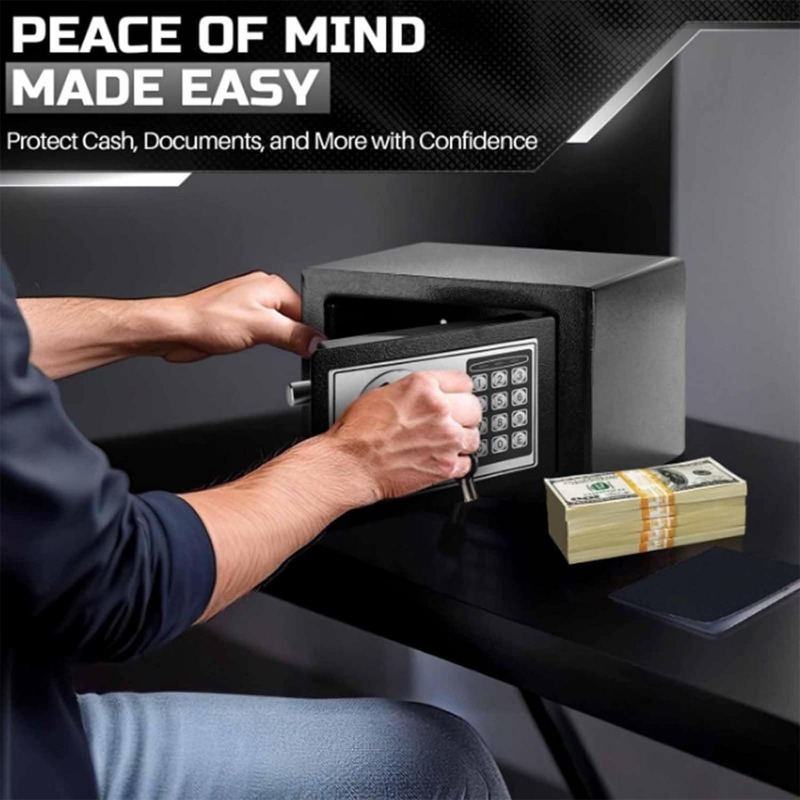 Digital Electronic Safe Box wi - Lockbox Key Secure avaliação e preço