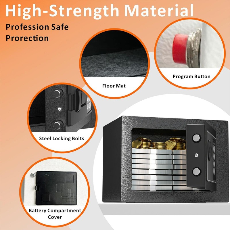 Digital Electronic Safe Box wi - Lockbox Key Secure avaliação e preço