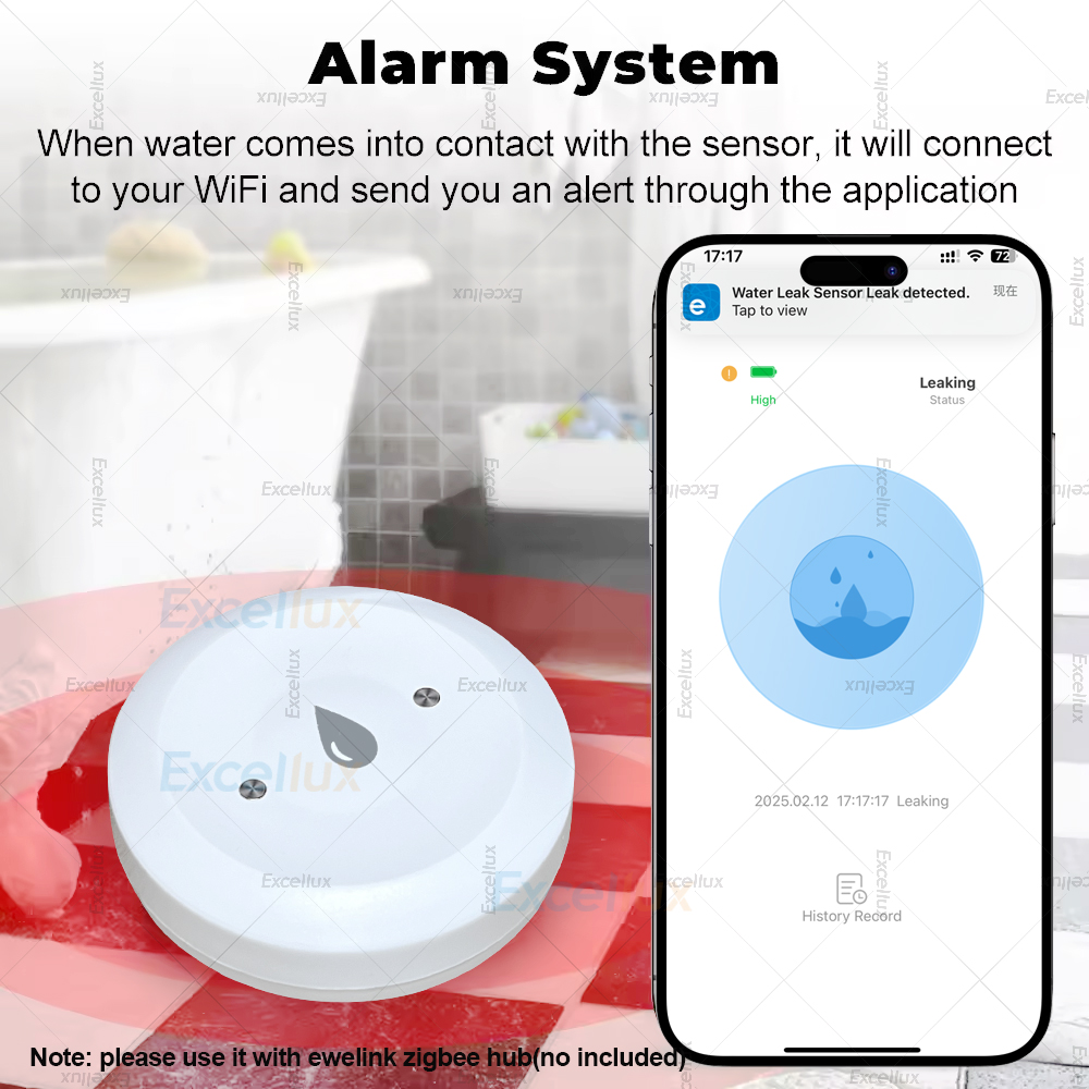 Ewelink Zigbee 3.0 Water Senso - Water Alarm Sensor avaliação e preço