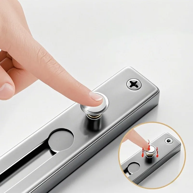 No Drill Stainless Steel Secur - Security Chain Door avaliação e preço
