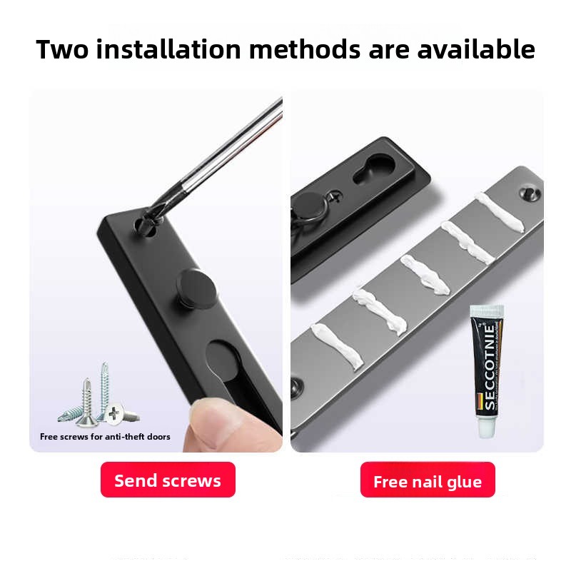No Drill Stainless Steel Secur - Security Chain Door avaliação e preço