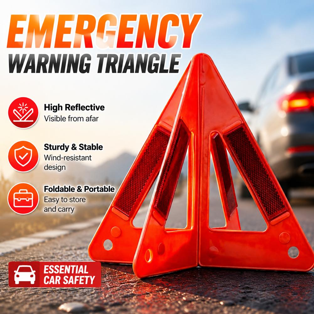 Reflective Triangle Warning Si - Emergency Exit Sign avaliação e preço