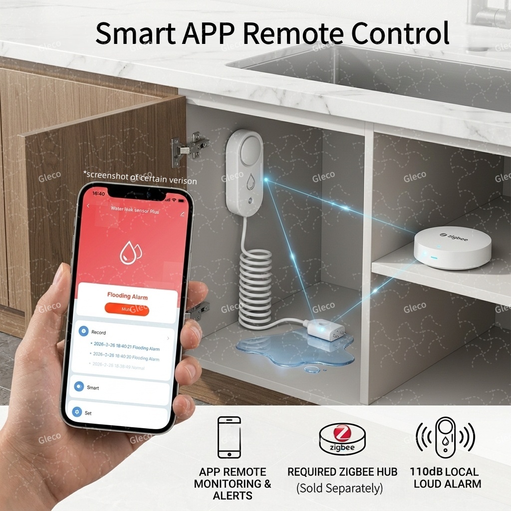 Zigbee Water Leak Sensor Flood - Water Alarm Sensor avaliação e preço