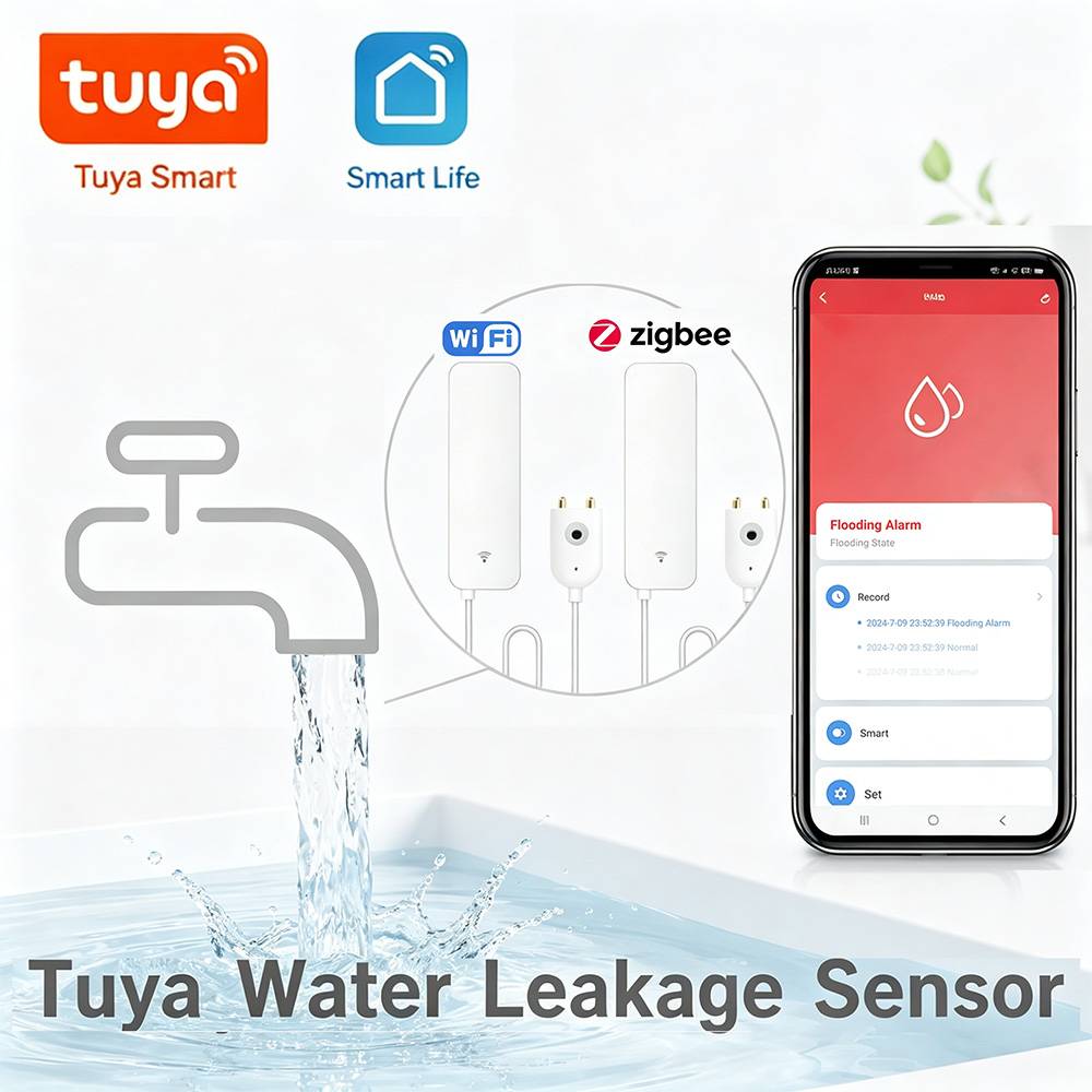 ZigBee WiFi Water Leak Sensor  - Water Alarm Sensor avaliação e preço