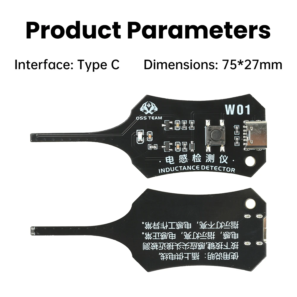 W01 Type C Inductance Tester M - Co Detector Plug avaliação e preço