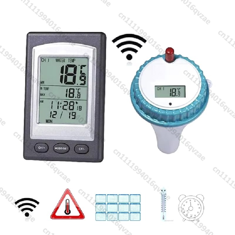 Wireless Pool Thermometer with - Pool Alarm Float avaliação e preço
