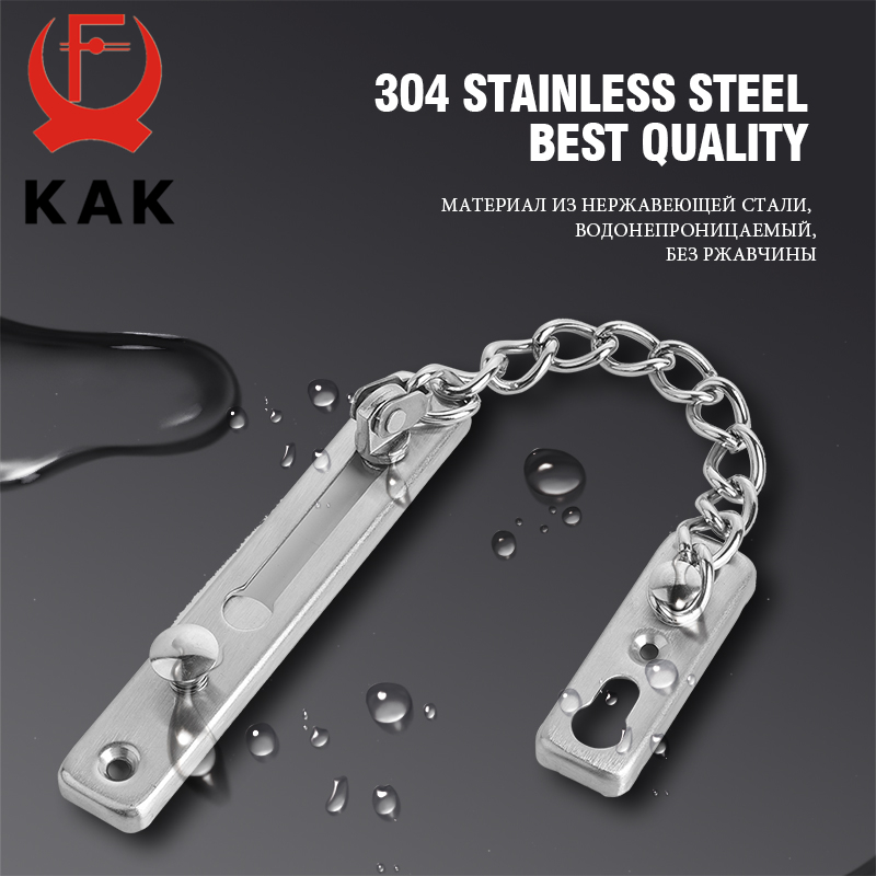 KAK 304 Stainless Steel Securi - Security Chain Door avaliação e preço