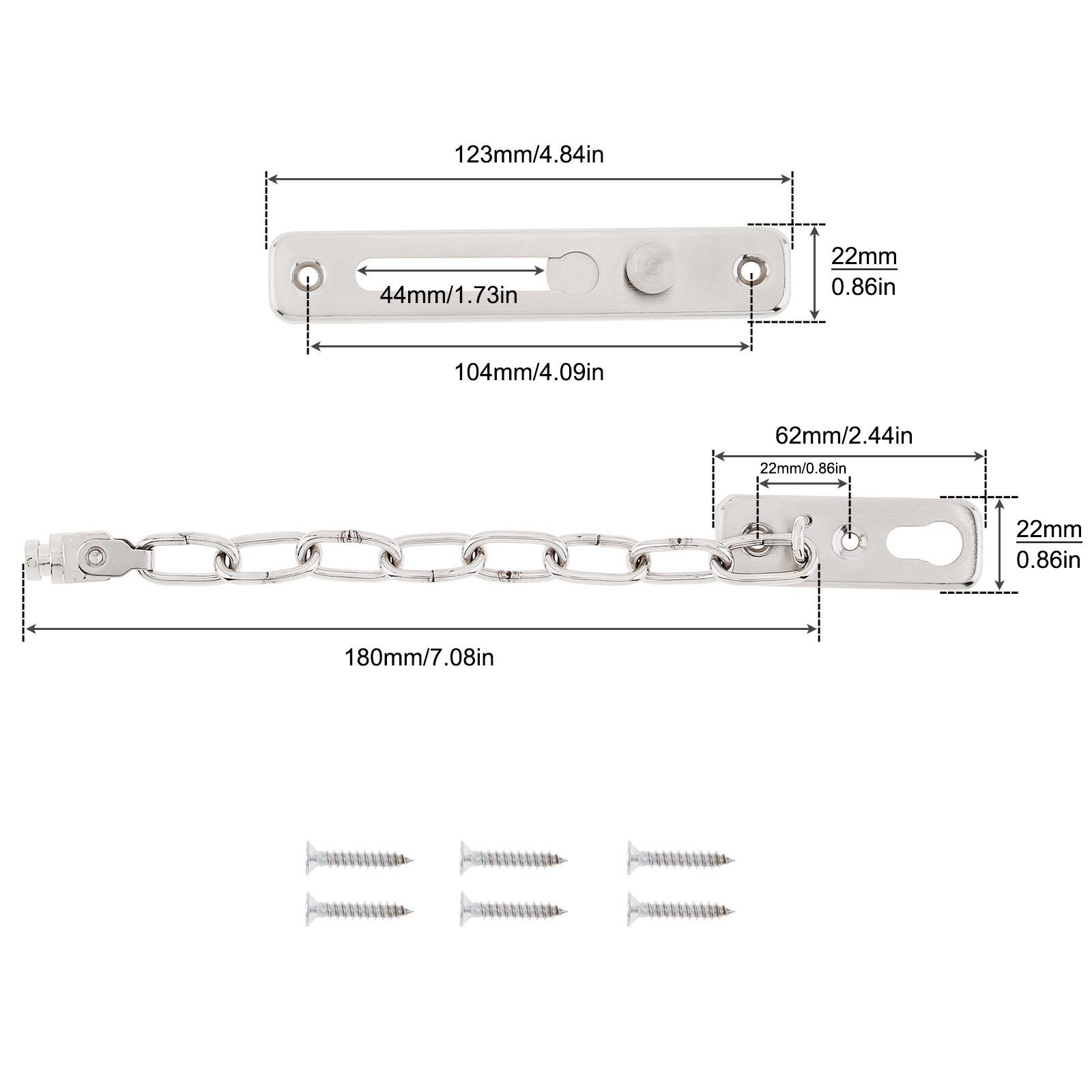 Solid Security Door Sliding Ch - Security Chain Door avaliação e preço