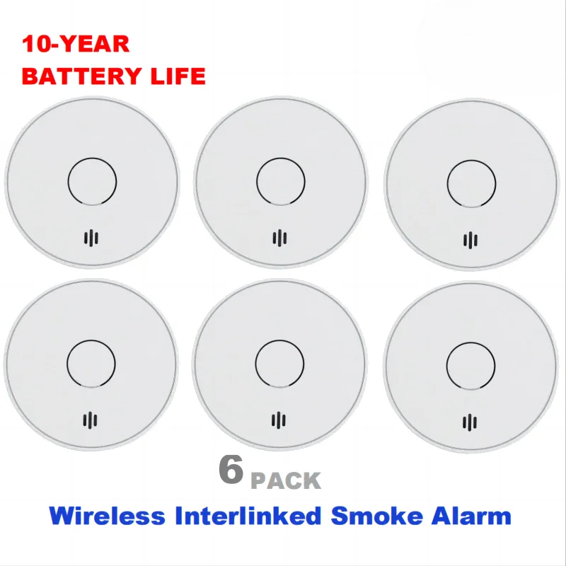 Wireless Interlinked Smoke Ala - Smoke Detector Interconnected avaliação e preço