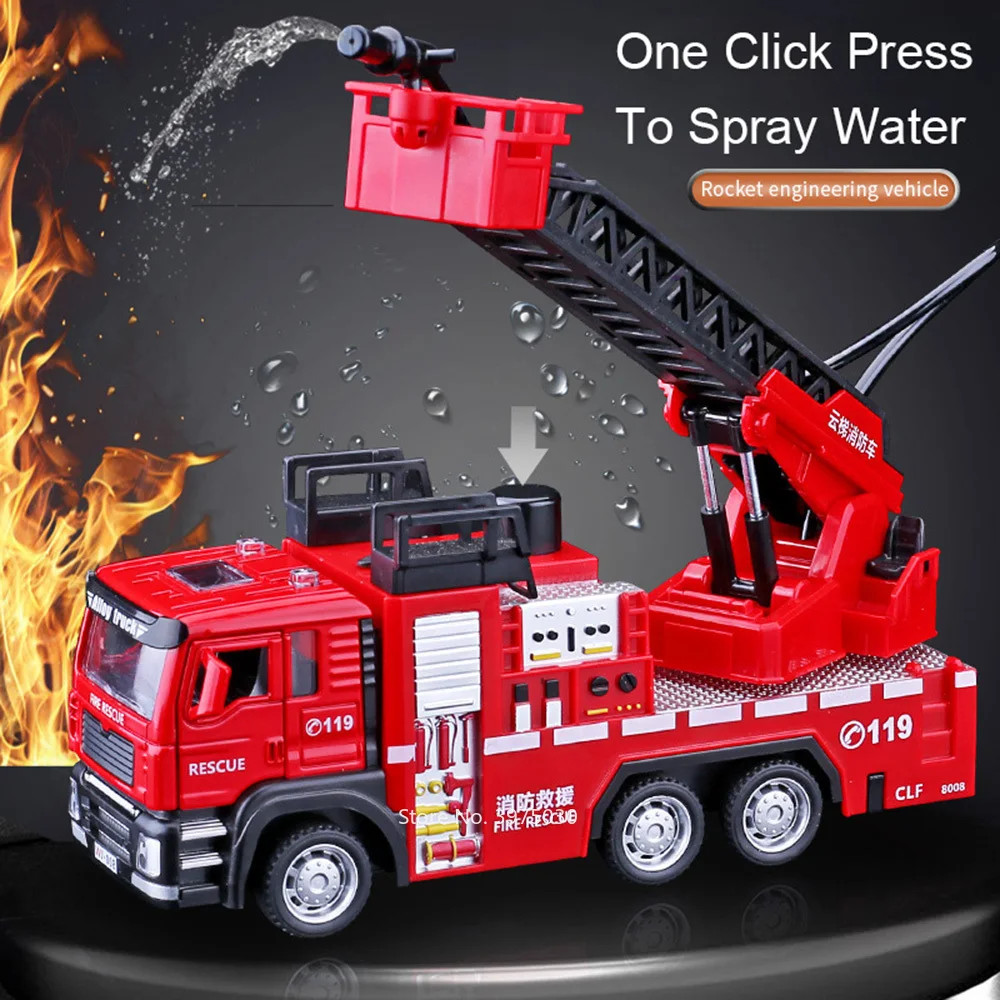 1/32 Fire Engine Car Toy Model - Fire Escape Ladder avaliação e preço