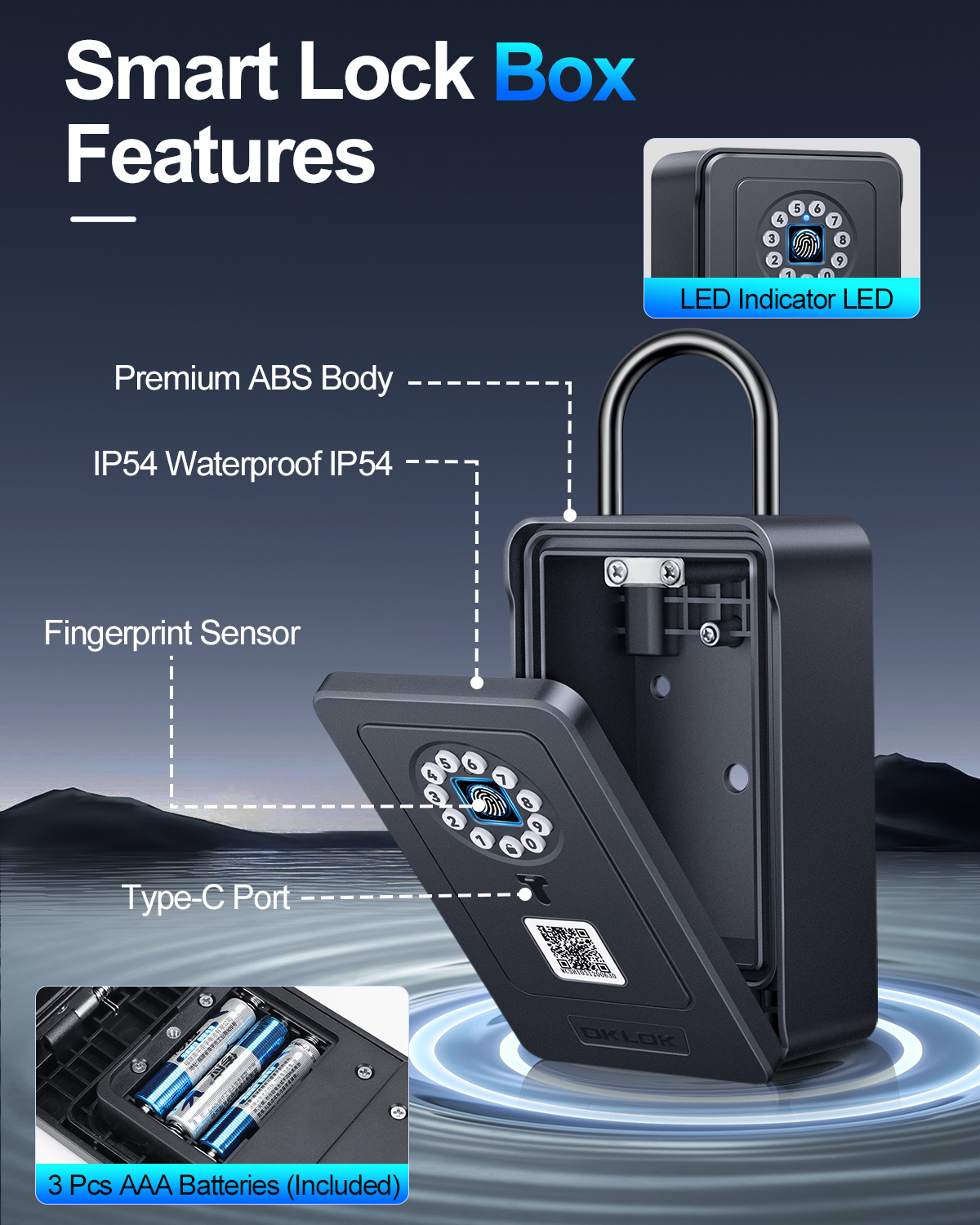 Wireless Smart lock Box Blueto - Lockbox Key Secure avaliação e preço