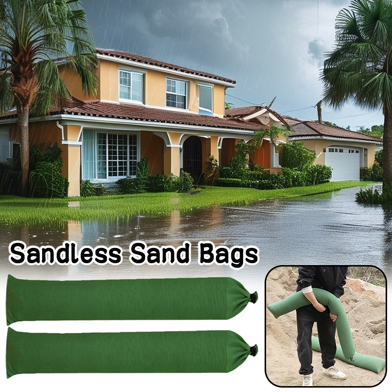 2 Pcs Sandless Sand Bags Anti  - Flood Barrier Bag avaliação e preço