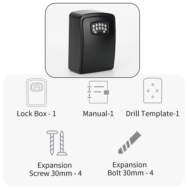 A92Z TUYA Smart Key Box Blueto - Lockbox Key Secure avaliação e preço