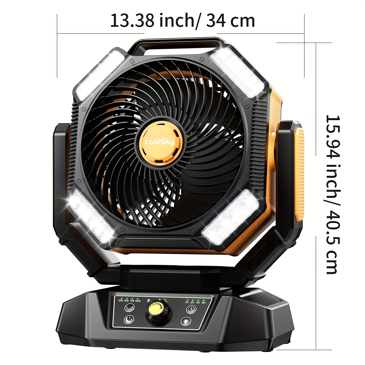 coldSky  Camping Fan, Battery  - Power Outage Light avaliação e preço
