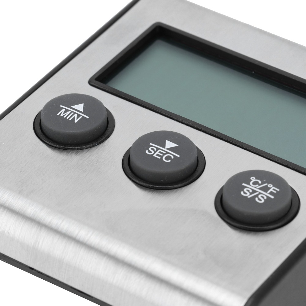 Silver Digital BBQ Meat Thermo - Pool Alarm Float avaliação e preço