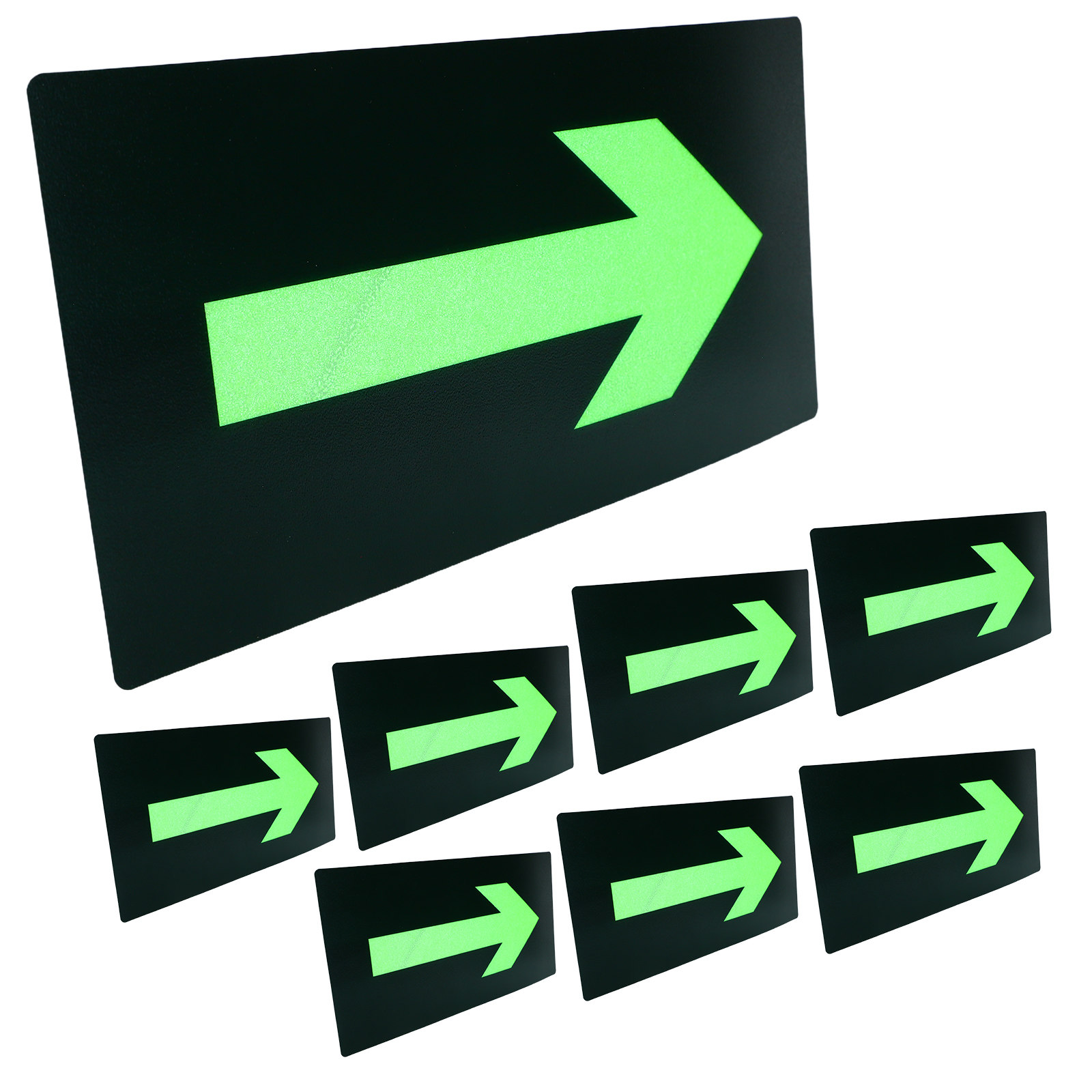 8Pcs Fire Evacuation Arrow Sti - Emergency Exit Sign avaliação e preço