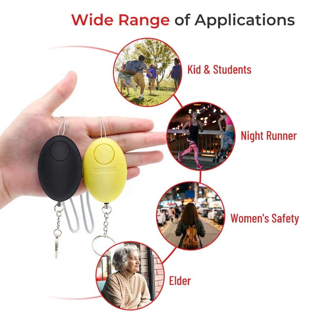 120dB Personal Safety Alarm Ke - Personal Alarm Keychain avaliação e preço