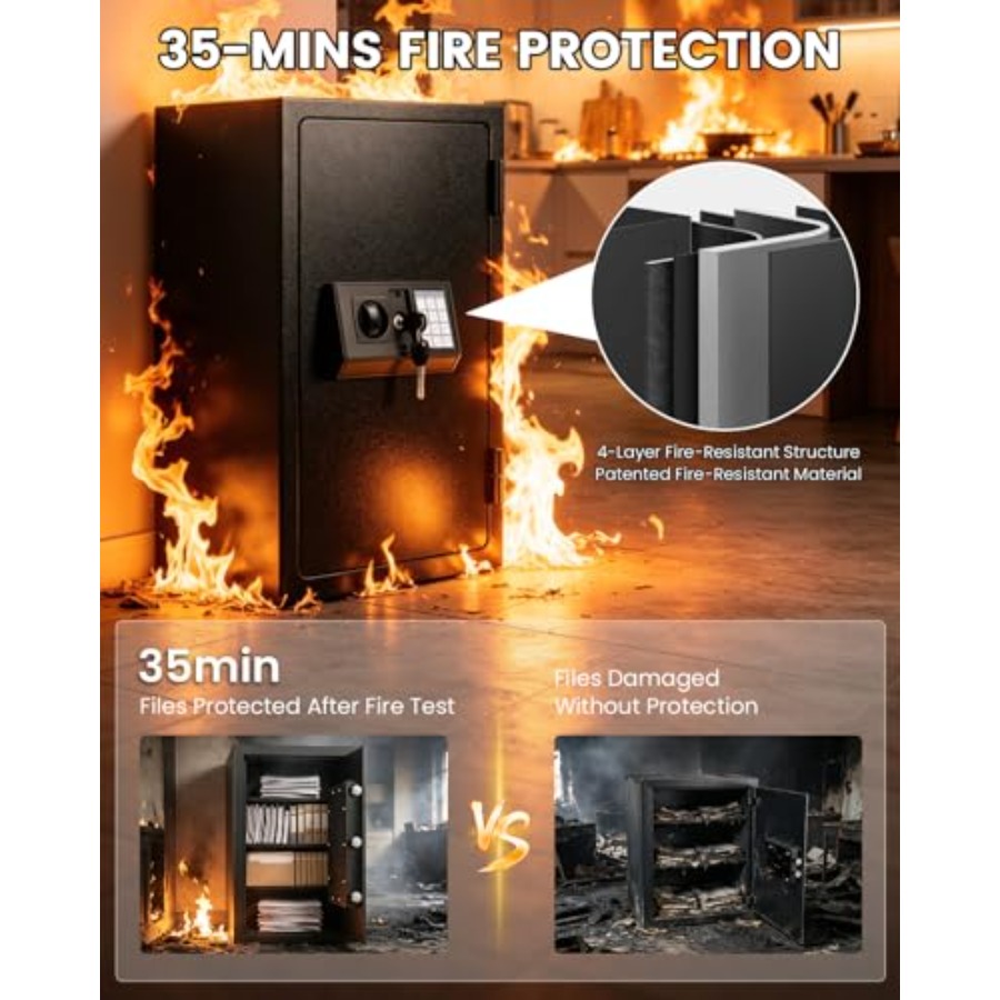 Home fireproof safe for docume - Fire Safe Document avaliação e preço