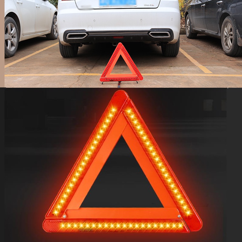 Foldable LED Warning Triangle  - Emergency Exit Sign avaliação e preço