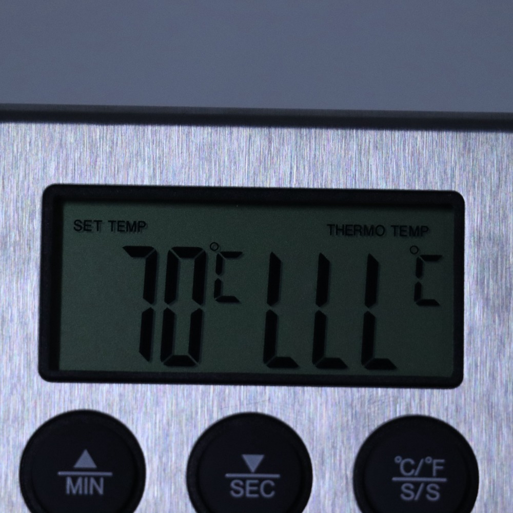 Silver Digital BBQ Meat Thermo - Pool Alarm Float avaliação e preço