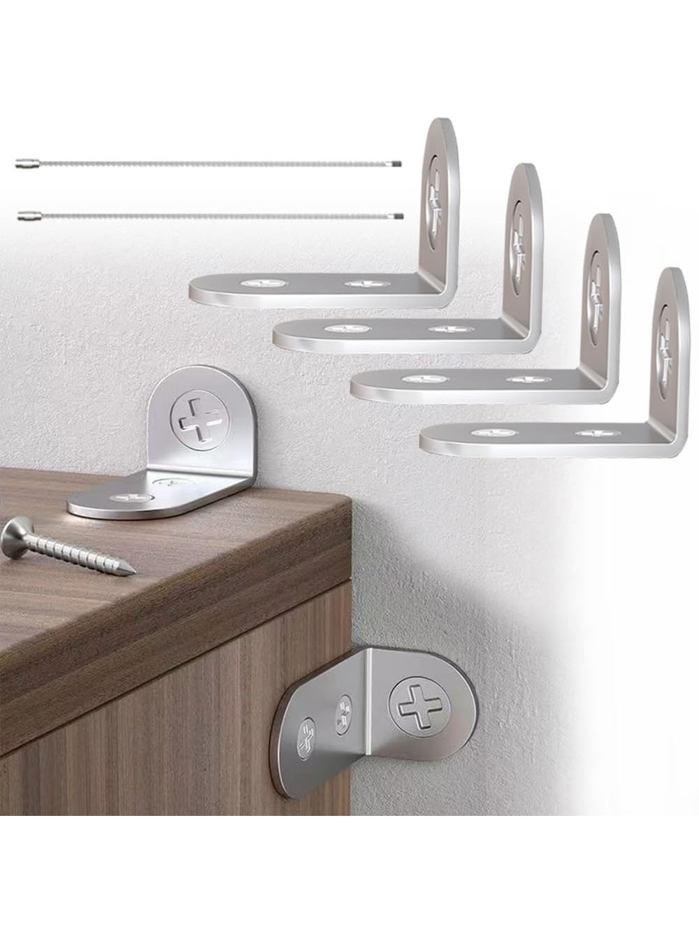 4pcs Furniture Anchors Earthqu - Earthquake Anchor Strap avaliação e preço