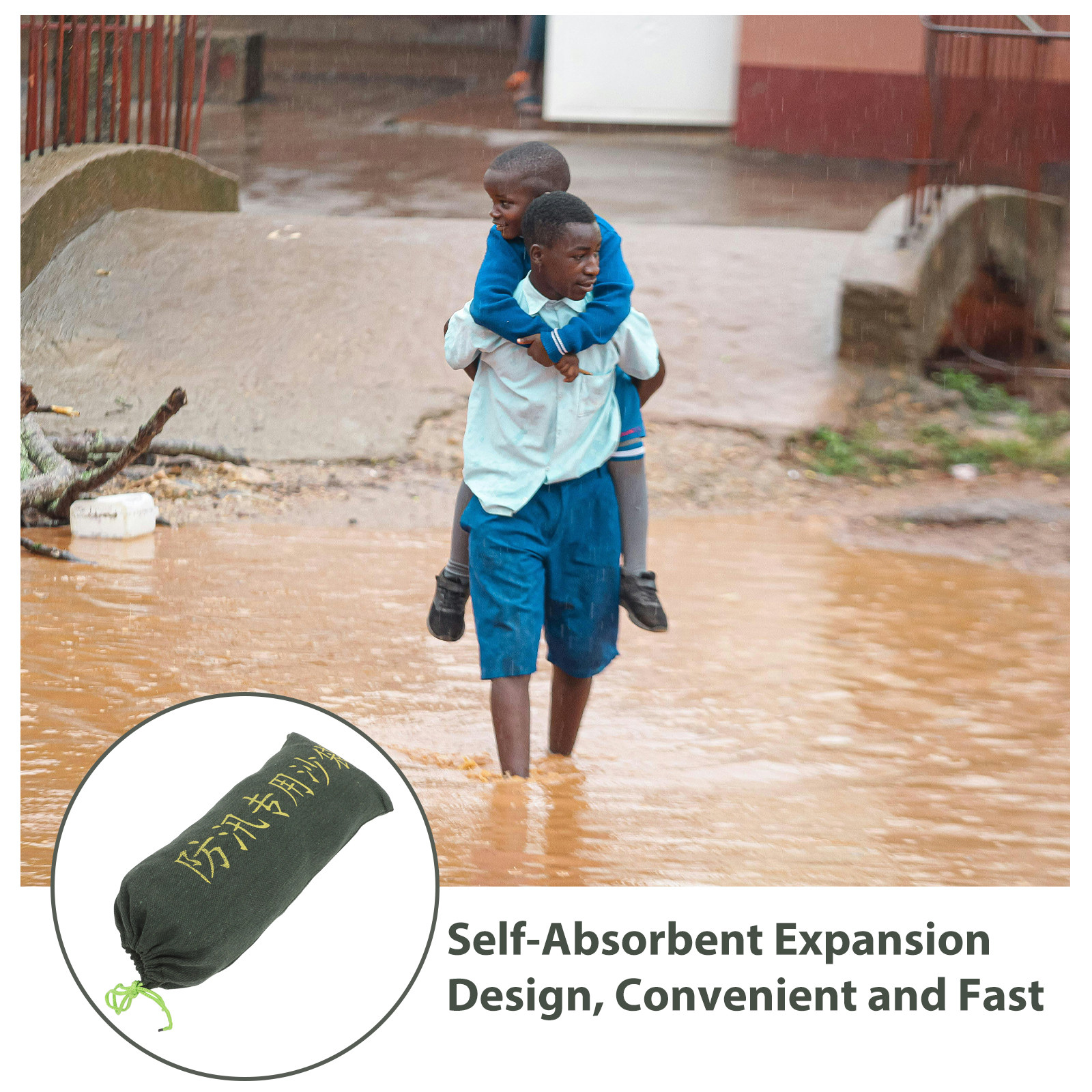 2Pcs Flood Control Absorbent S - Flood Barrier Bag avaliação e preço