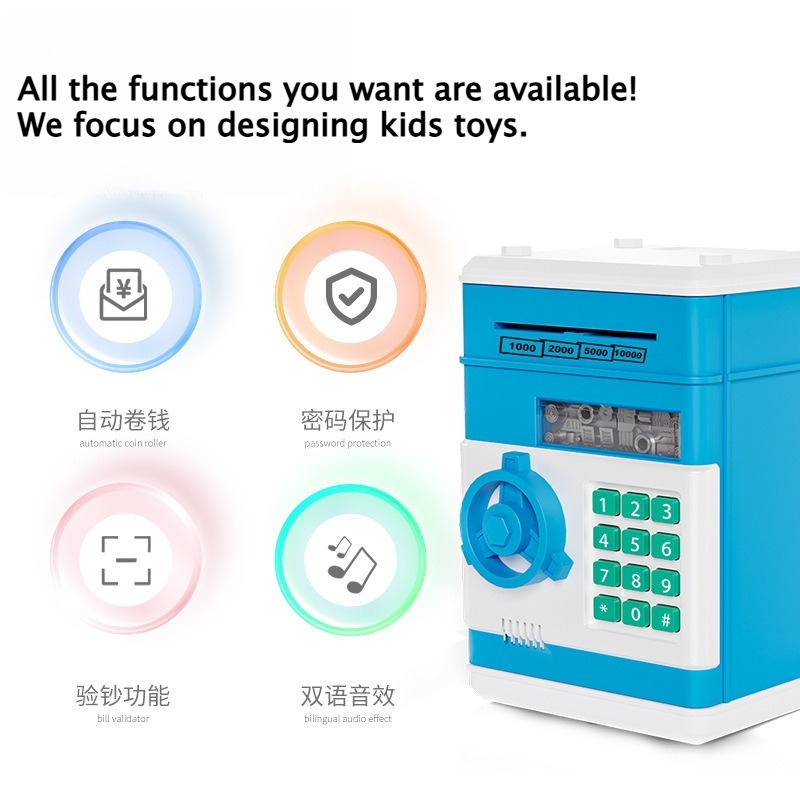 Creative Kids Piggy Bank Autom - Lockbox Key Secure avaliação e preço