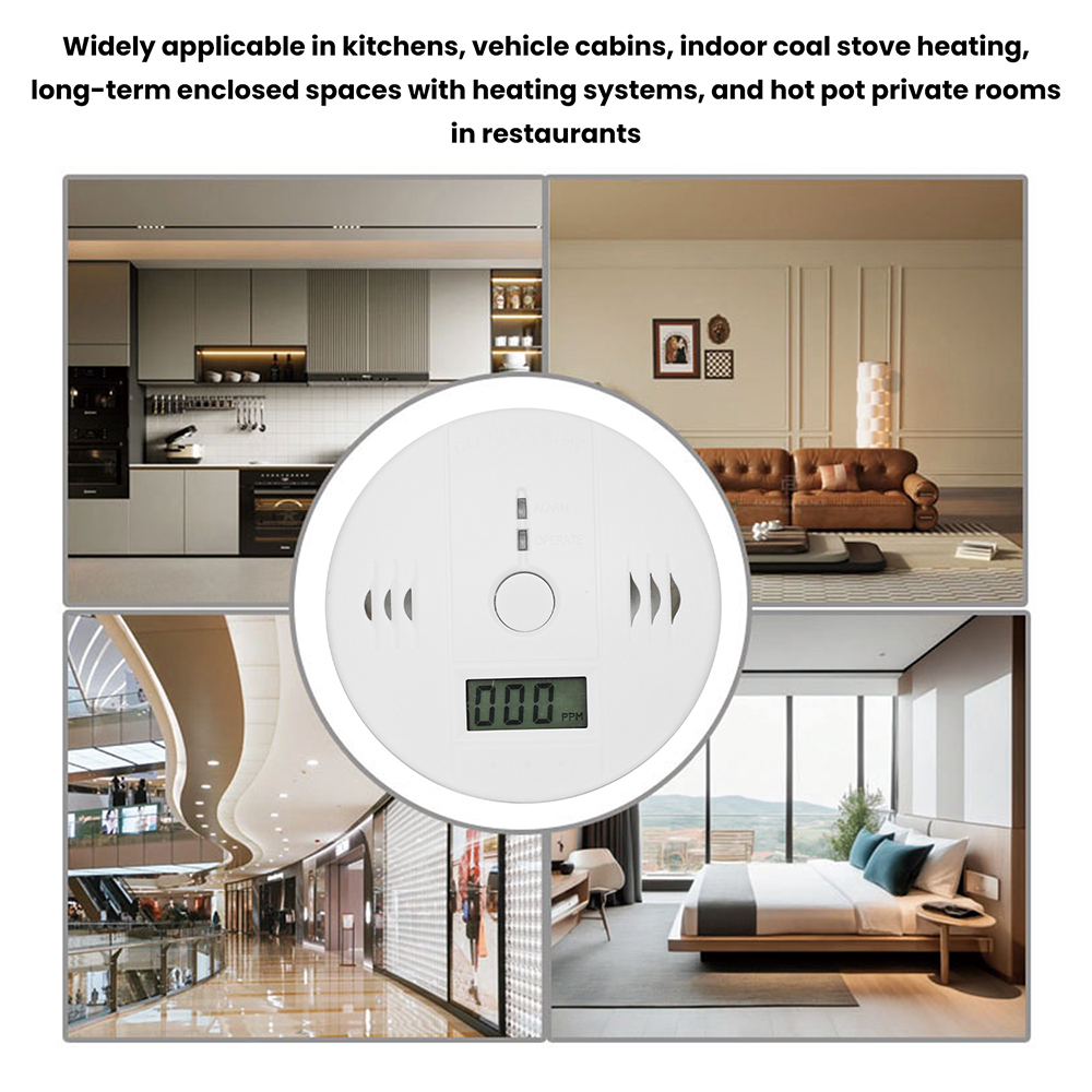 Battery Powered Carbon Monoxid - Smoke Detector Interconnected avaliação e preço