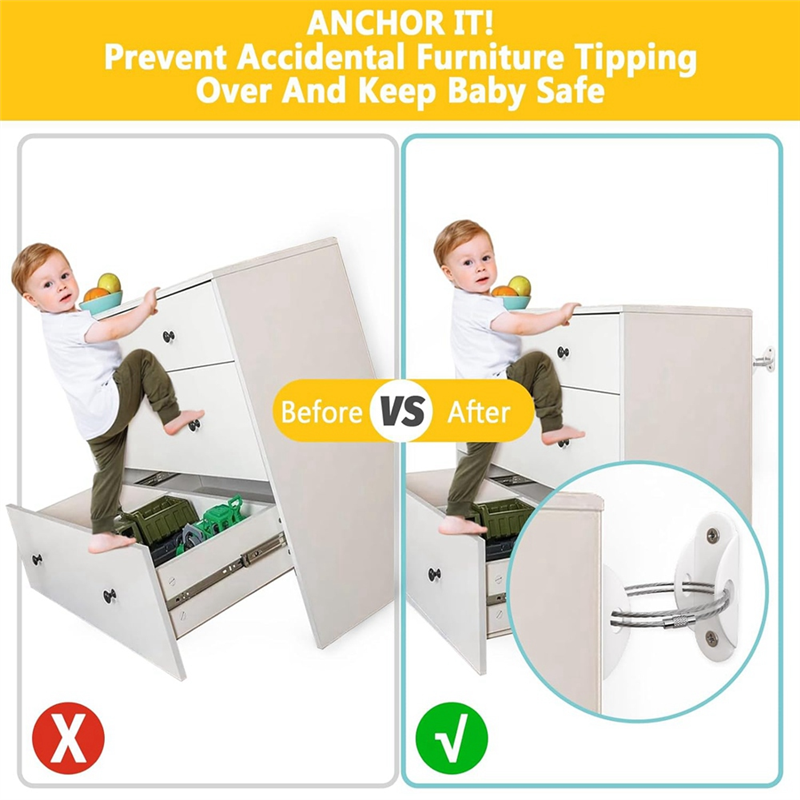Furniture Anchors For Baby Pro - Earthquake Anchor Strap avaliação e preço